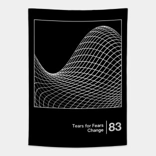Tears For Fears - Minimalist Graphic Artwork Design Tapestry