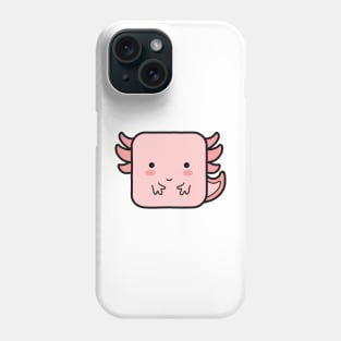 Kawaii Square Axolotl Phone Case