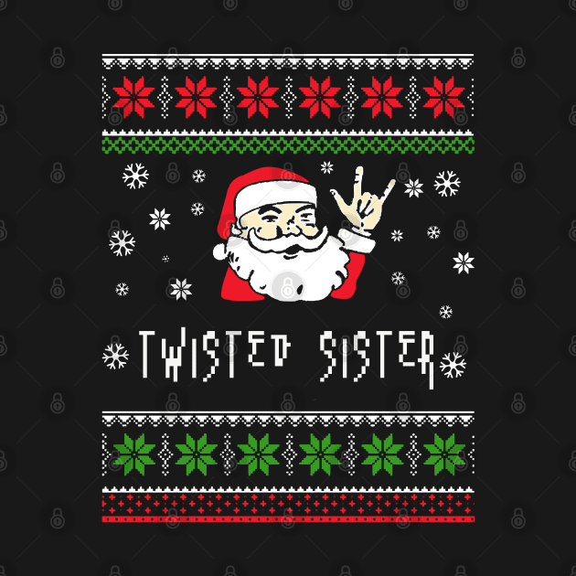 twisted sister santa metal by mantaplaaa