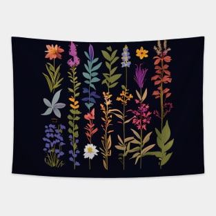 Floral Herb Harmony: Nature's Medley Tapestry