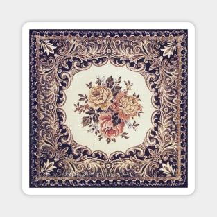 Baroque Antique Roses Magnet