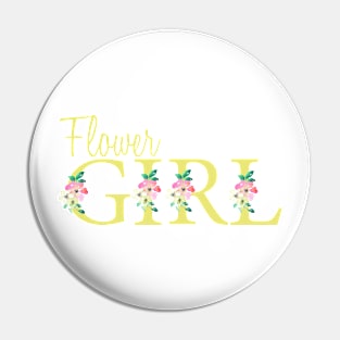 Flower girl design in yellow Pin