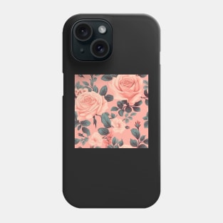 Pink Rose Floral Pattern Phone Case