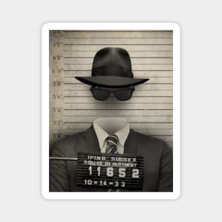 Invisible Man Mugshot by Buck Tee Magnet