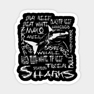 Sharks Shirt Marine Biology Marine Biologist Shirts and Gifts Magnet