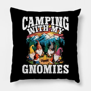 Camping With My Gnomies Pillow