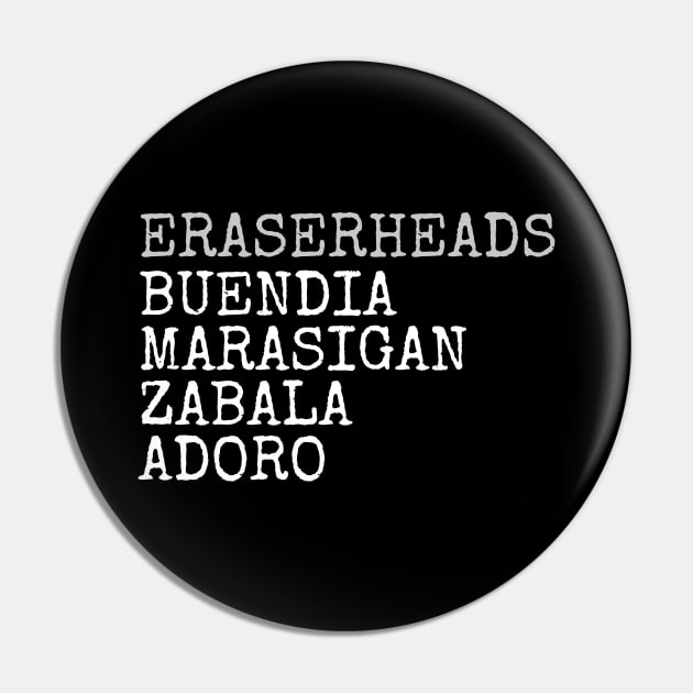 Eraserheads OPM Band Pin by cagerepubliq