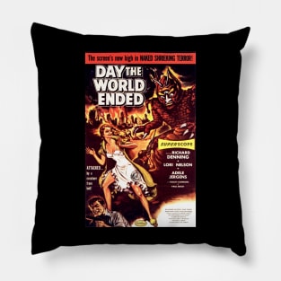 Classic Sci-Fi MOvie Poster - The Day the World Ended Pillow