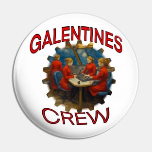 Galentines crew Van Gogh style Pin