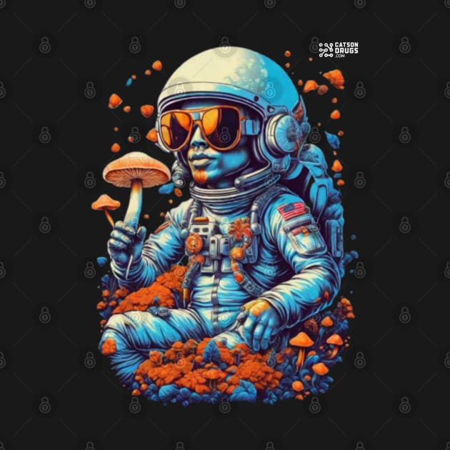 Psychedelic Dj Astronaut - Catsondrugs.com - astronaut, space, stars, galaxy, nasa, cool, planets, funny, universe, astros, astronomy, trippy, surreal, asteroidday, planet by catsondrugs.com