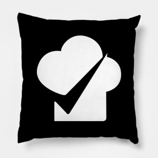 Chef Verified Blue Check Pillow