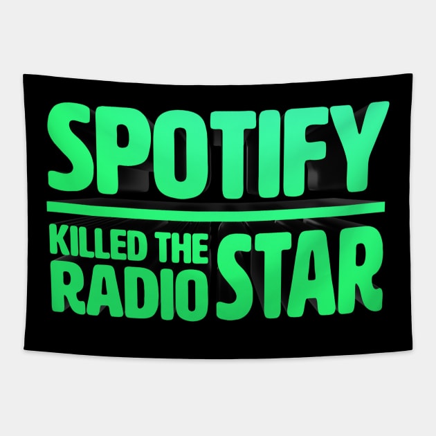 Spotify killed the radio star in 3D Tapestry by TinyPrinters