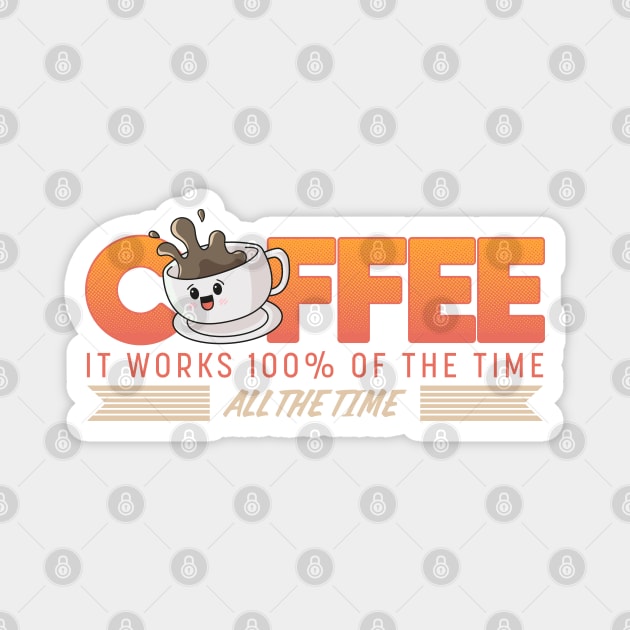 Love to drink coffee Magnet by illuville