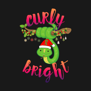 Curly and Bright Christmas Snake T-Shirt