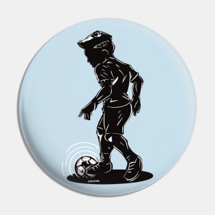 Footballer Silhouette 6 Pin