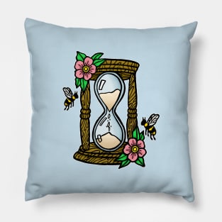 Pocket Bee Hourglass Pillow