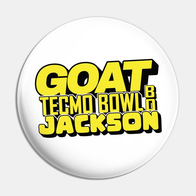 Goat Tecmo Bowl Bo Jackson Pin by djwalesfood