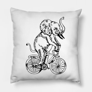 SEEMBO Elephant Cycling Bicycle Cyclist Bicycling Bike Biker Pillow