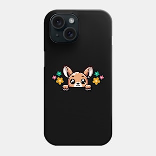 Baby Peeking Pregnancy Announcement Mother Kangaroos Funny Phone Case