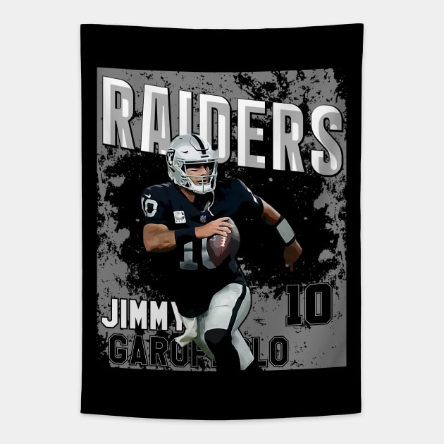 Jimmy Garoppolo || raIDERS || 10 Tapestry by Aloenalone