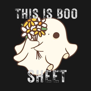 This Is Boo Sheet Ghost Retro Halloween Costume T-Shirt