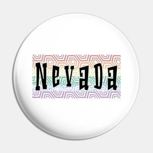 LGBTQ PATTERN AMERICA NEVADA Pin