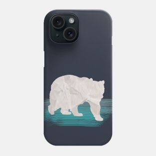 PAPER POLAR BEAR Phone Case