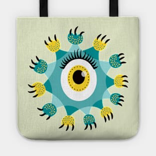 Cute Eye Monster Paws And Claws Tote