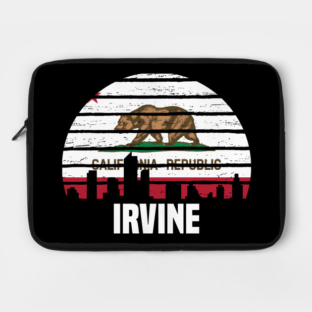 Irvine California Ca Group City Silhouette Flag Gift Irvine Laptop Case Teepublic