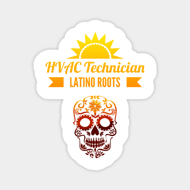 Latino Roots Hvac Technician Magnet by The Hvac Gang
