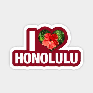 I Love Honolulu Magnet