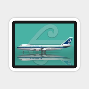 Air New Zealand 747-219 Clasic Livery Magnet