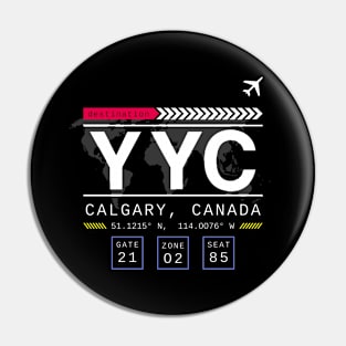 YYC, Calgary International Airport, Canada Pin