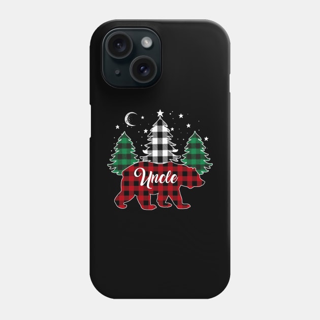 Uncle Bear Buffalo Red Plaid Matching Family Christmas Phone Case by Marang