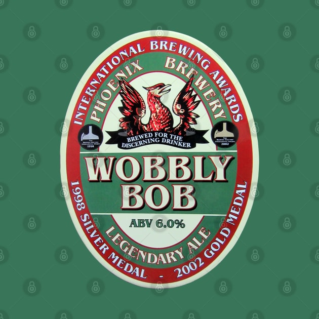 Wobbly Bob Legendary Ale pump clip by soitwouldseem
