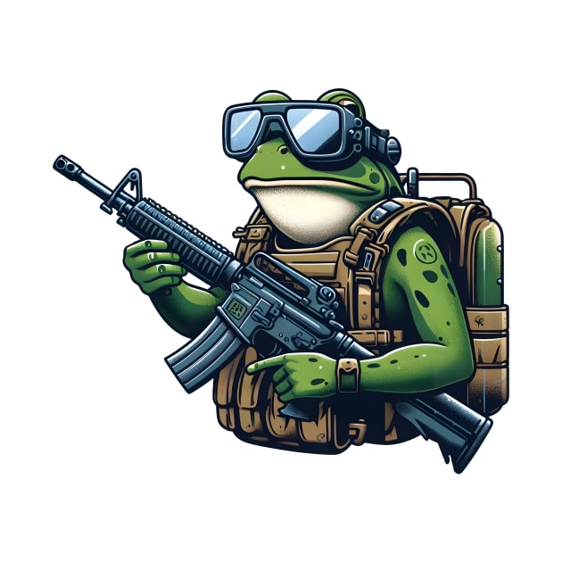 Tactical Frog by Rawlifegraphic