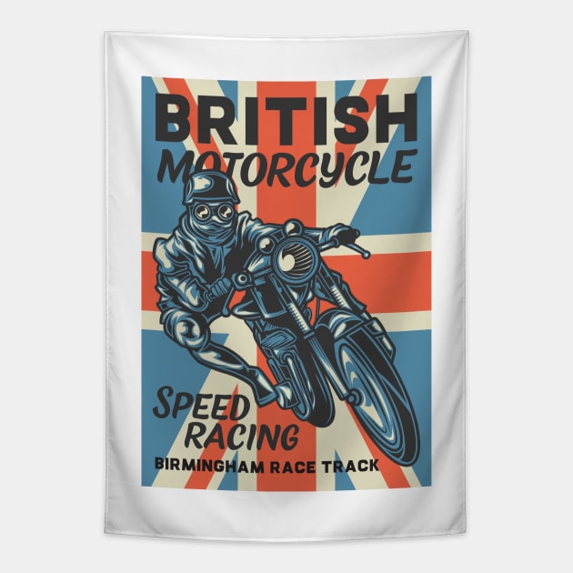 British Motorcyles Tapestry by Verboten