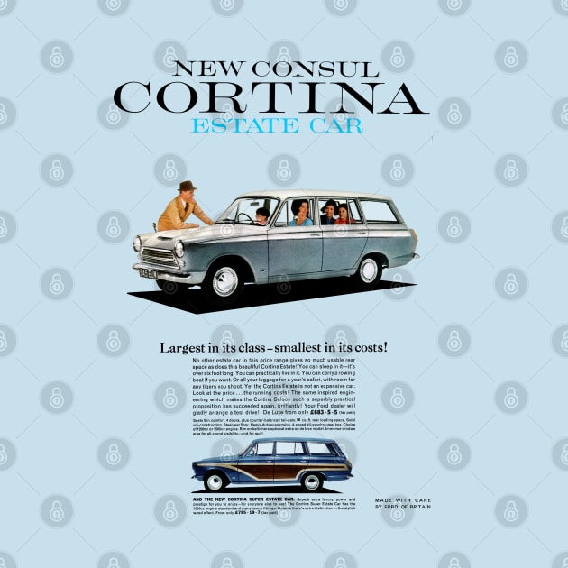 FORD CONSUL CORTINA ESTATE CAR - advert by Throwback Motors