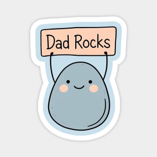 Dad Rocks Father's Day Design Magnet
