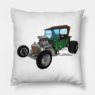 Vintage Classic Car Garage Hot Rod Novelty Gift Pillow