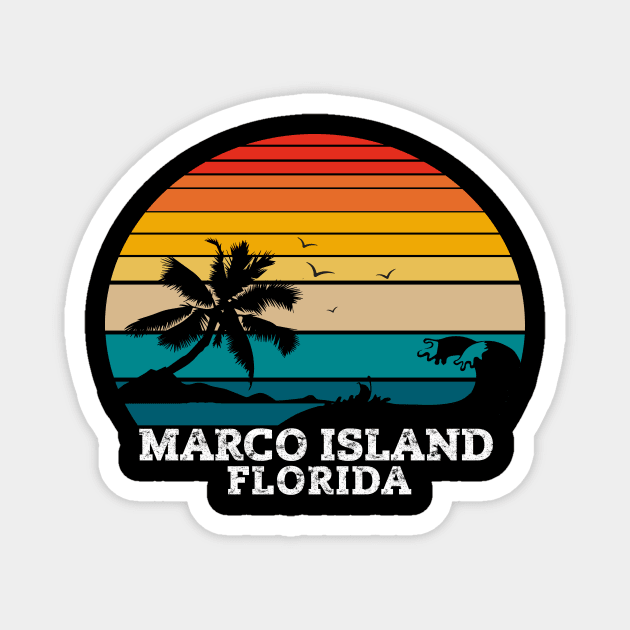 Marco Island Florida Beaches Magnet by Kerlem