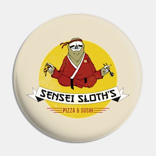 Sensei Sloth's Pizza & Sushi Pin