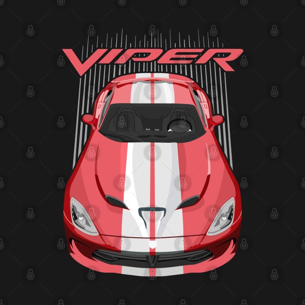 Viper SRT-red and white by V8social
