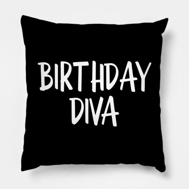 Birthday Diva Pillow by Textee Store