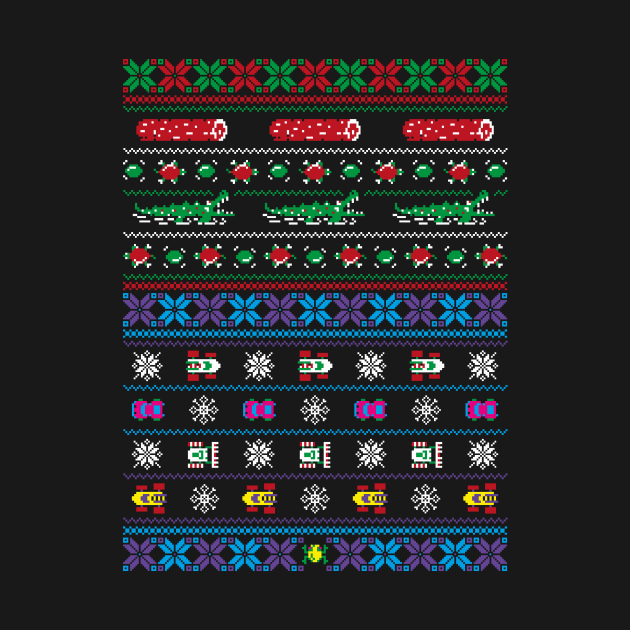 Frogger Ugly Christmas Sweater by RetroReview