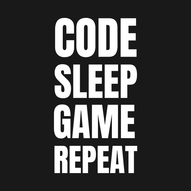 Software Developer Life: Code, Sleep, Game Repeat - Perfect Gift for Gaming Enthusiasts by YUED