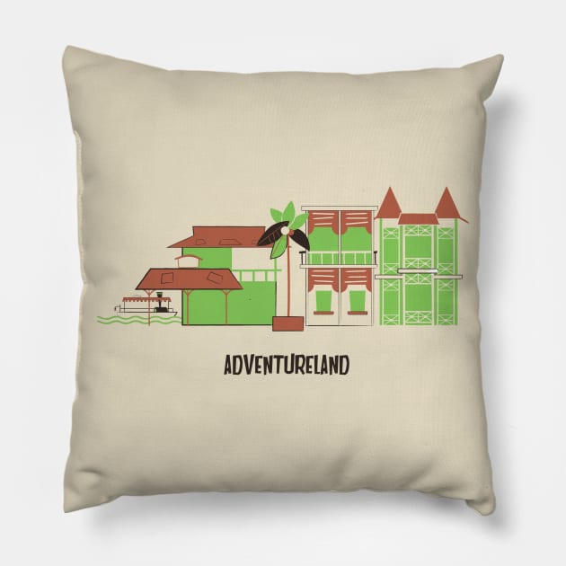 Adventureland I Pillow by Lunamis