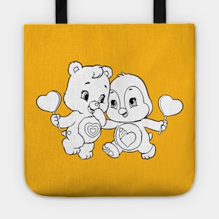 Twin care bears Tote