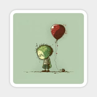 Illustration of Displeased Zombie and Balloon Magnet