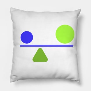 harmonious shapes balance light colors Pillow